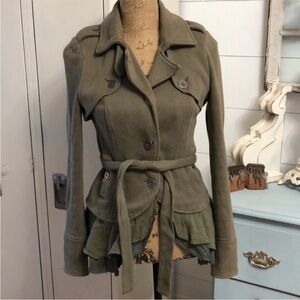 SOLD Free People Olive jacket Small